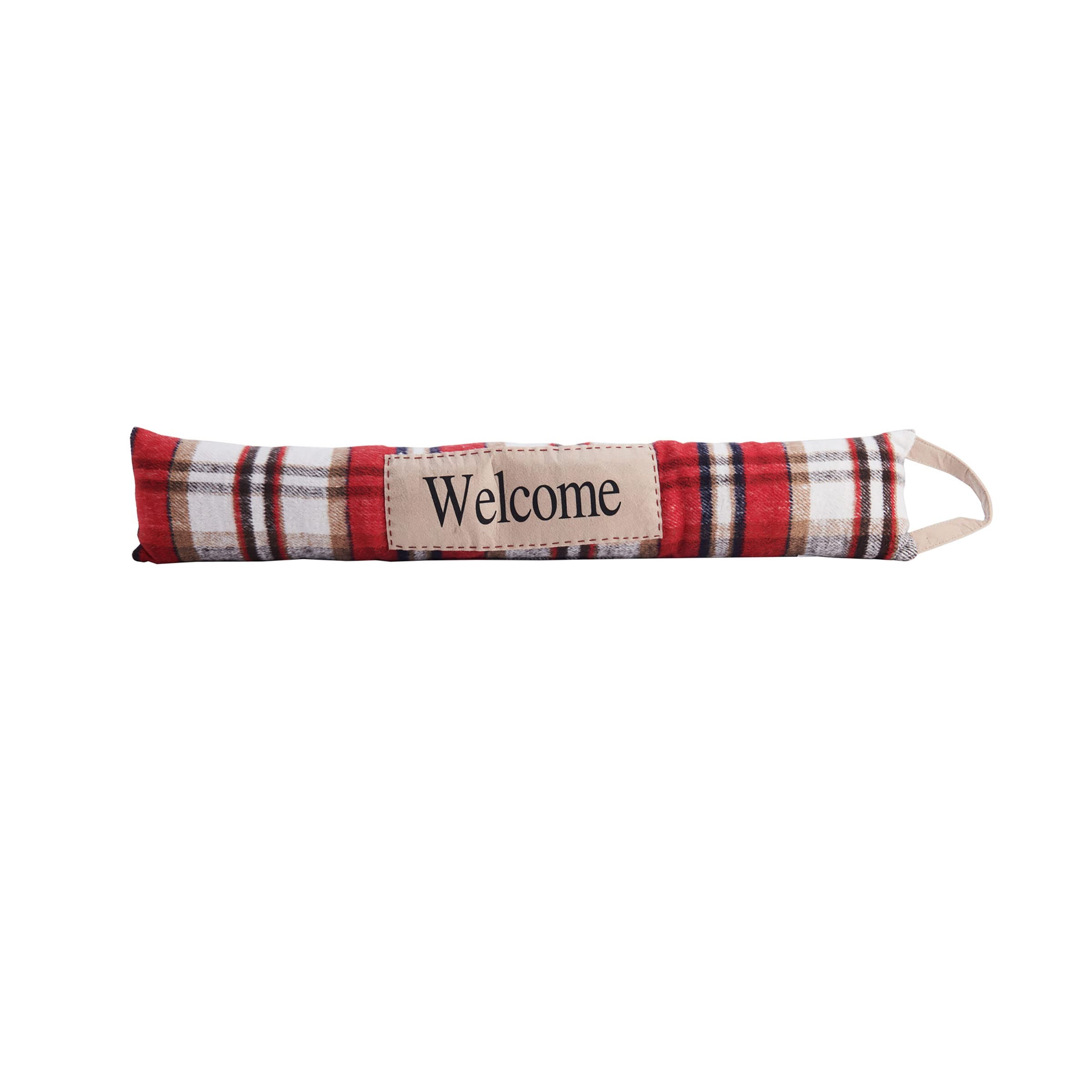 Amazon.com: Elements 34.65x5.12x3.15 Inch Red Plaid Welcome